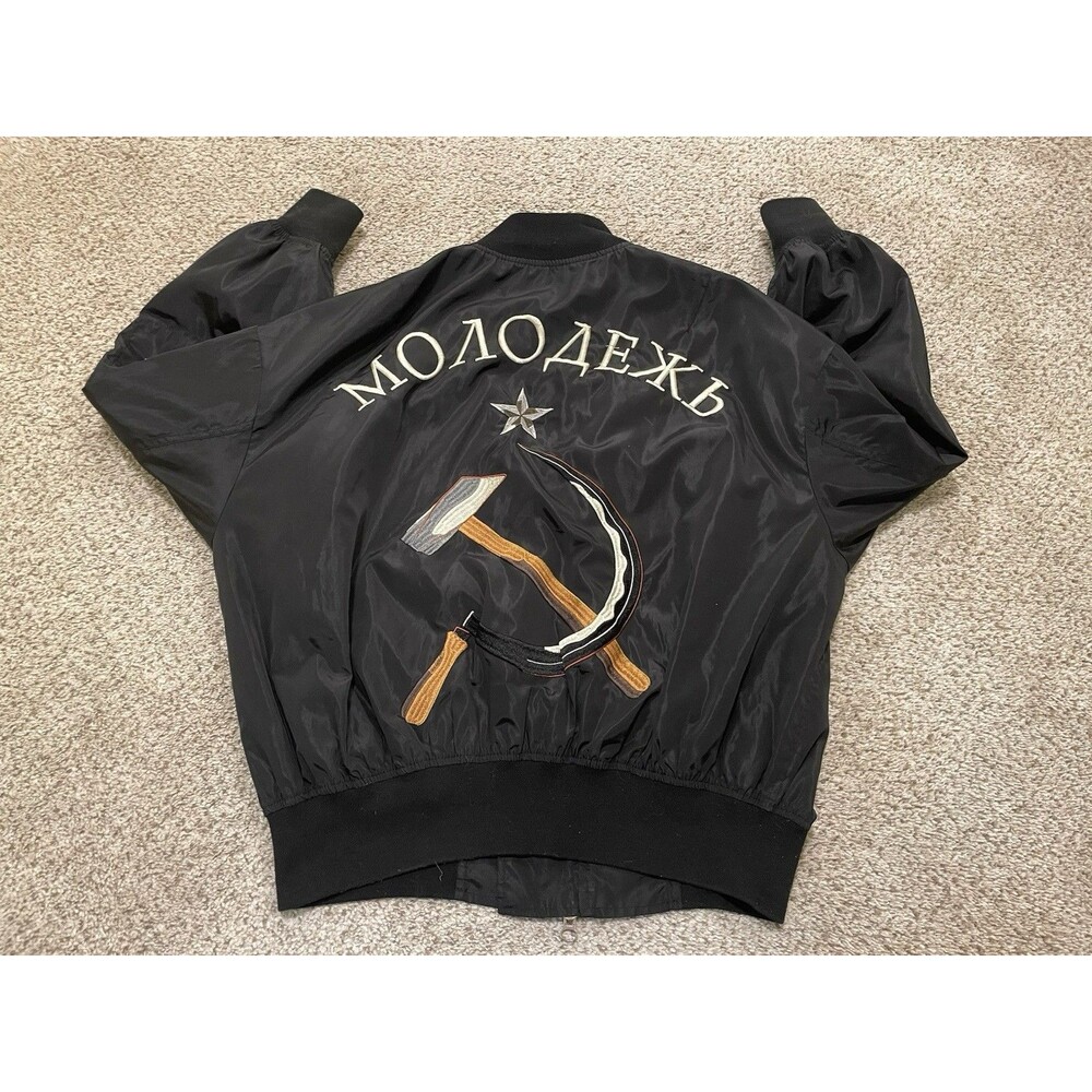 Vintage Japanese Oversized G.V.G.V MA-1 Bomber Jacket Sz XXL by designer MUG - Picture 1 of 9